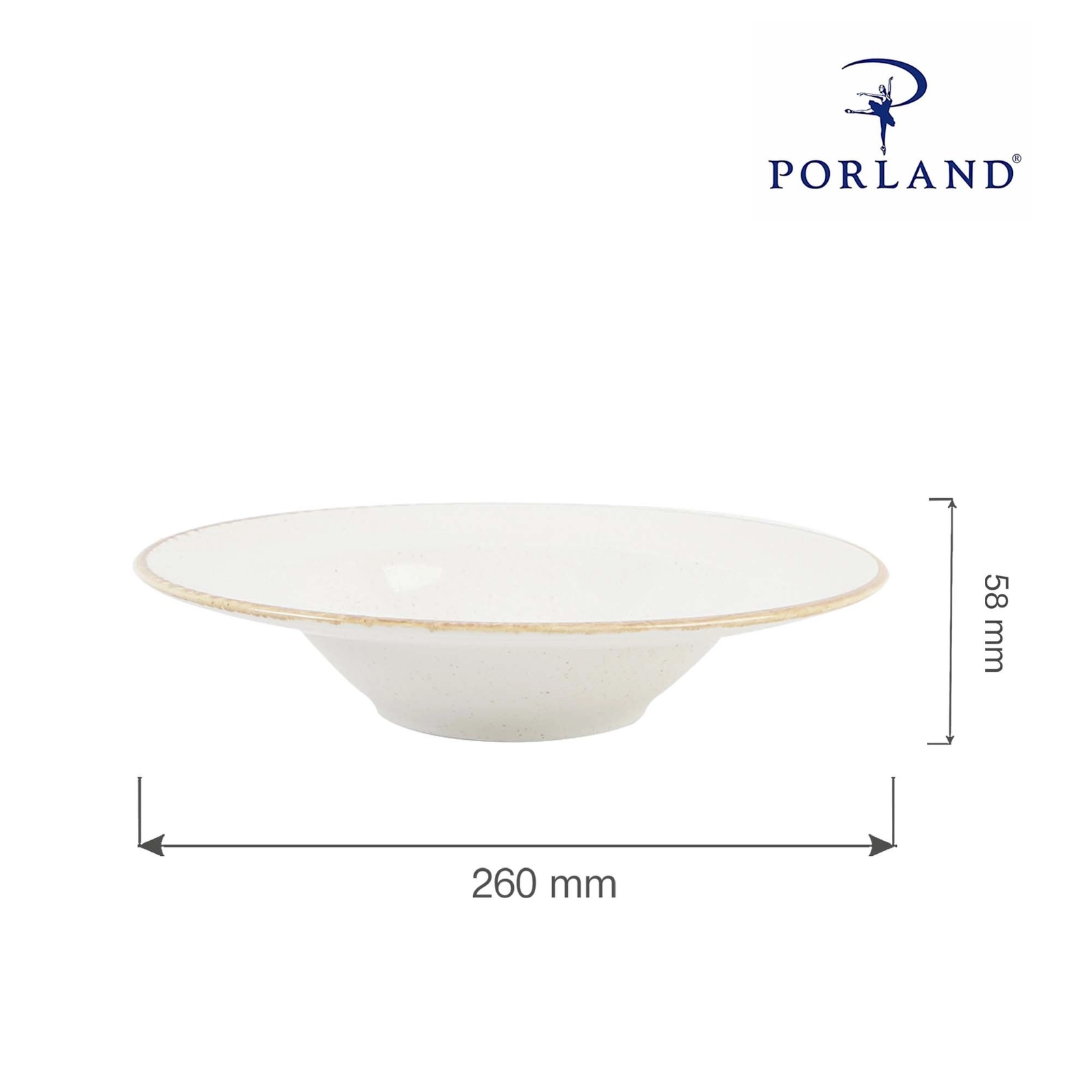 Talerz do pasty, Ø260 mm | PORLAND, Seasons Sand