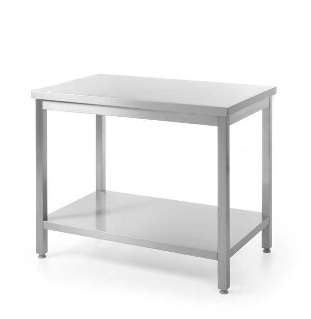 Stół centralny z półką – skręcany, 800x700x850 mm | HENDI, Kitchen Line