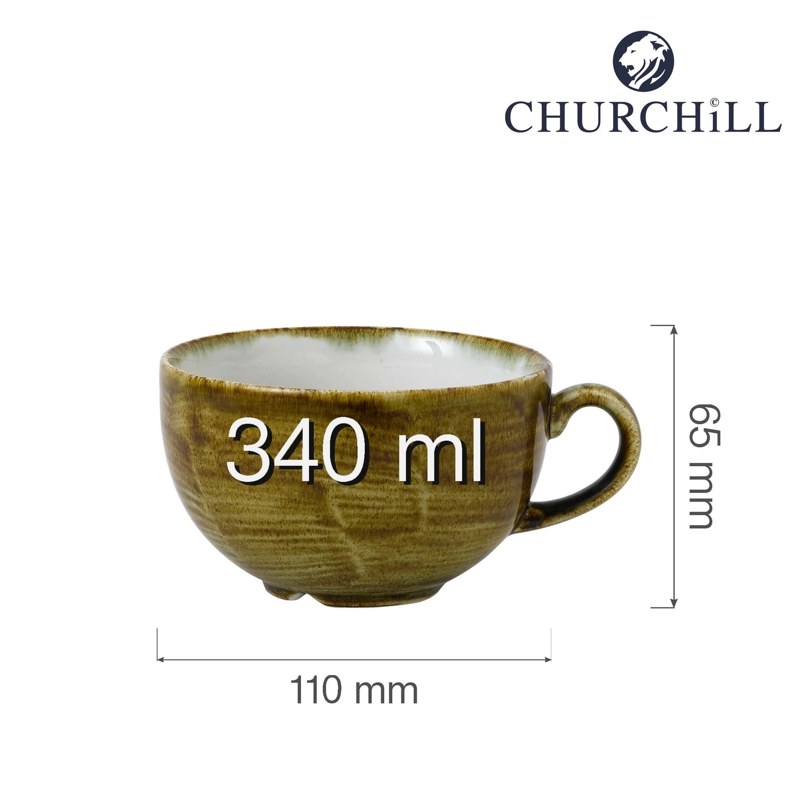 Filiżanka, 340 ml | CHURCHILL, Stonecast Plume Green