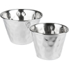 Mini dip młotkowany ze stali nierdzewnej, 75 ml | STALGAST, 546044