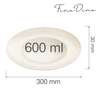 Talerz do pasty, Ø300 mm | FINE DINE, Crema