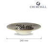 Talerz głęboki, Ø240 mm | CHURCHILL, Stonecast Peppercorn Grey