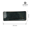 Talerz serwingowy, 215x90 mm, szary | FINE DINE, Arando
