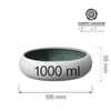 Miska Ø195 mm, 1000 ml, zielona | FINE DINE, Goro