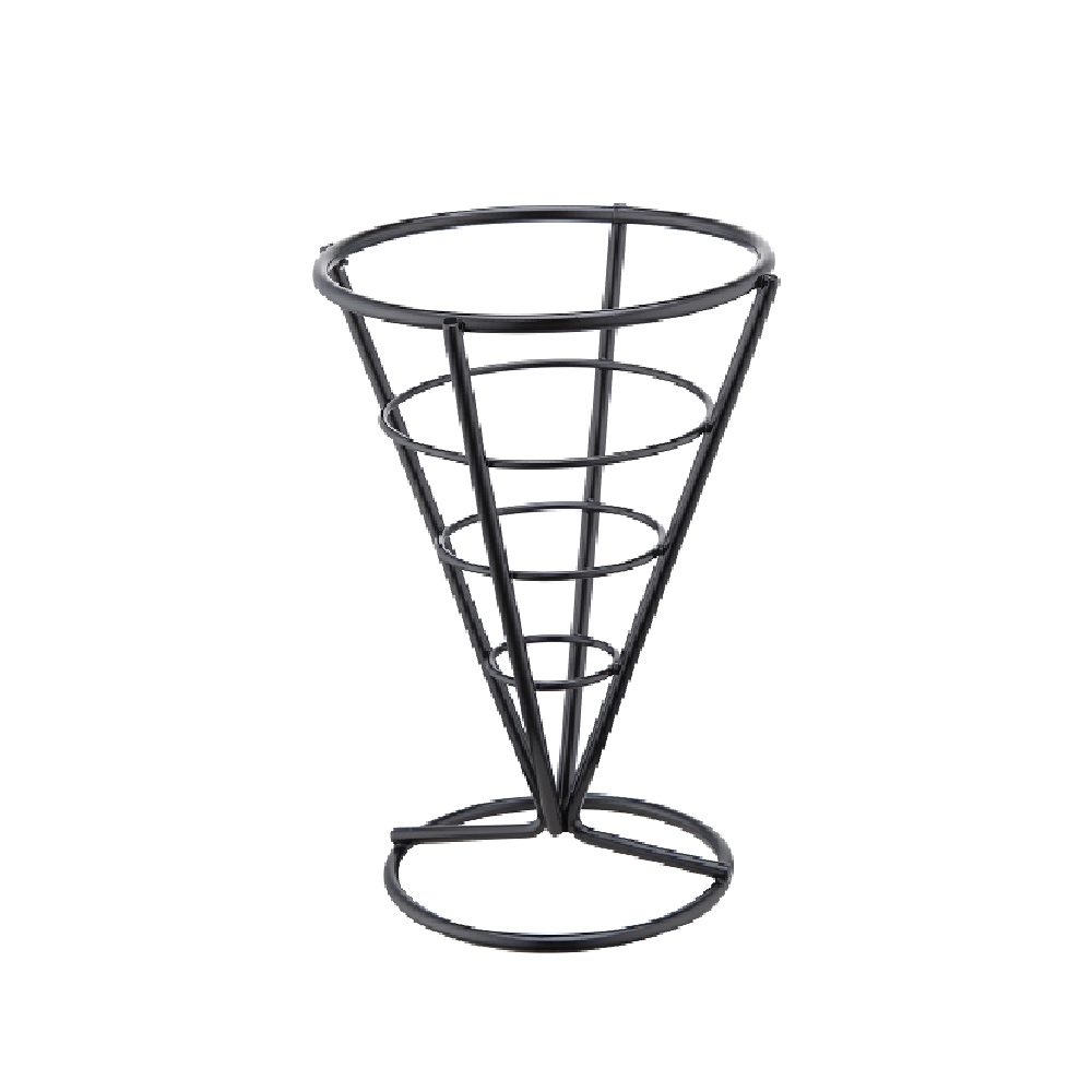 Stojak na frytki, 150x100 mm, czarny | STALGAST, 319041
