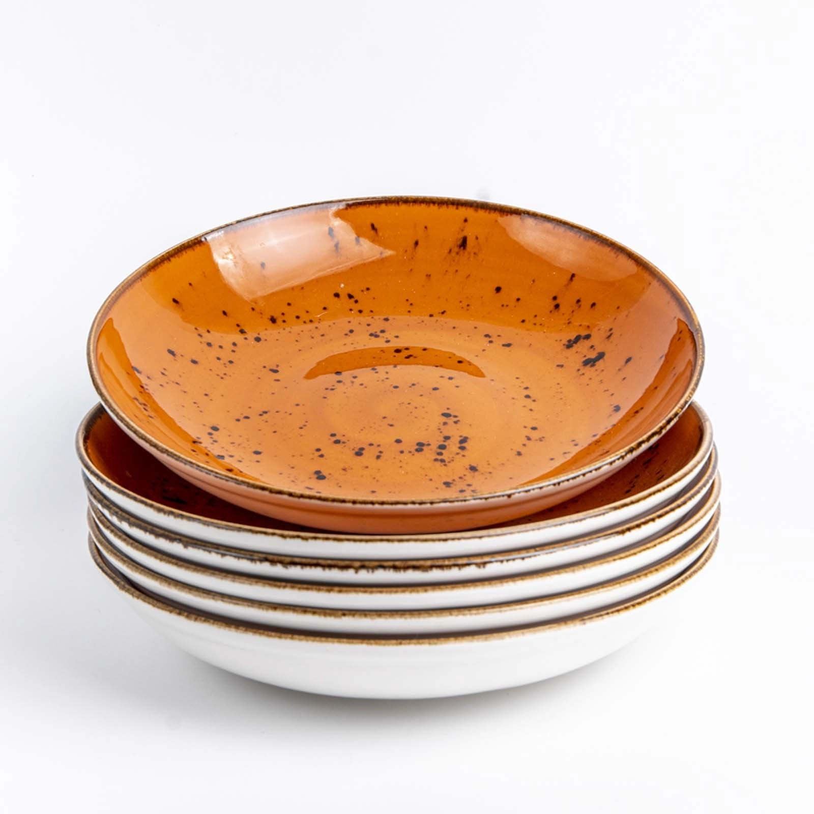 Talerz głęboki coupe, Ø230 mm, 900 ml, pomarańczowy | FINE DINE, Dahlia
