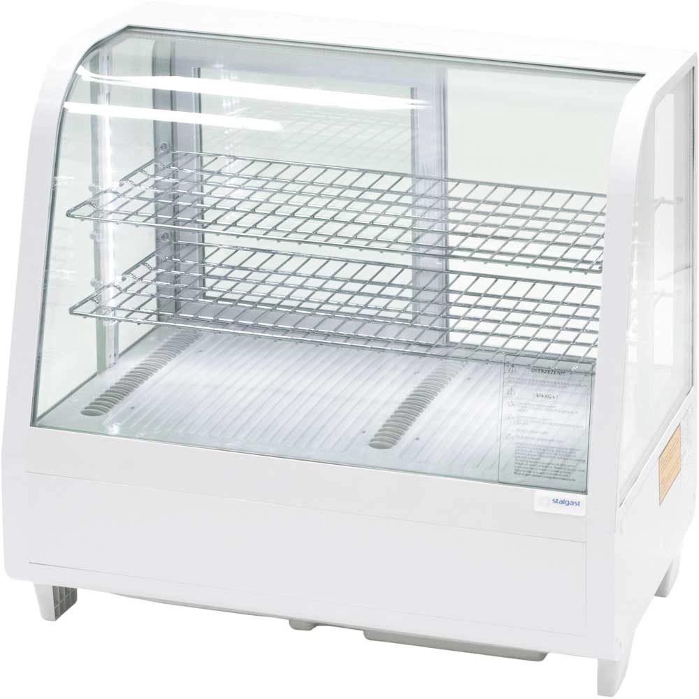 Witryna ekspozycyjna 100 l, biała, oświetlenie LED, 682x450x675 mm | STALGAST, 852103