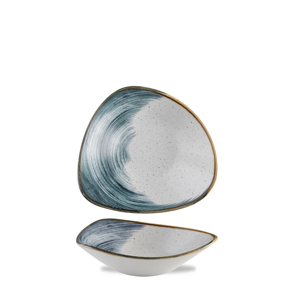 Miska trójkątna, 185 mm | CHURCHILL, Stonecast Accents Blueberry