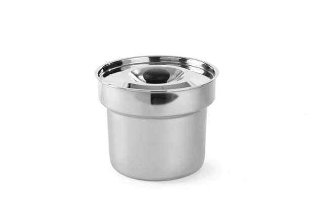 Wkład do bemaru 4,2 l, ⌀220×190 mm, z pokrywką | HENDI, 470909