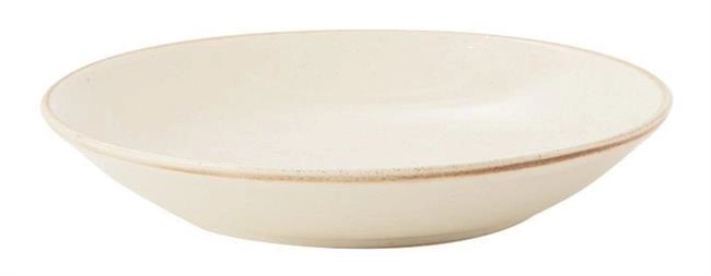 Talerz coupe z porcelany, kremowy, ø210 mm | FINE DINE, Sand