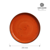 Talerz z wysokim rantem, Ø210 mm, pomarańczowy | FINE DINE, Dahlia