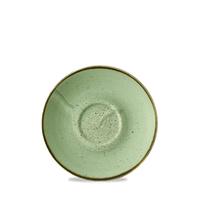 Spodek do cappuccino, Ø160 mm | CHURCHILL, Stonecast Sage Green