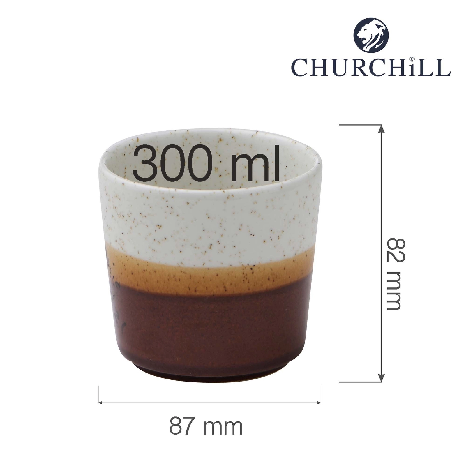 Naczynie na frytki 87×82 mm | CHURCHILL, Nourish Siena Barley White