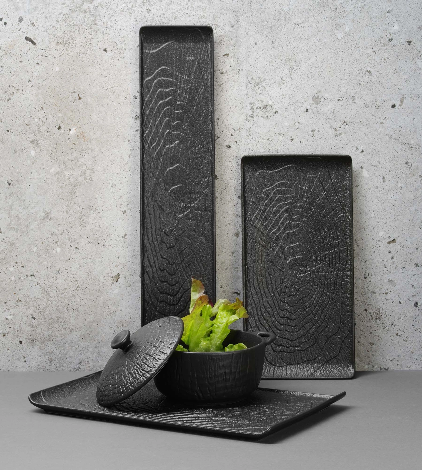 Talerz płytki, Ø270 mm, czarny | FINE DINE, Crust