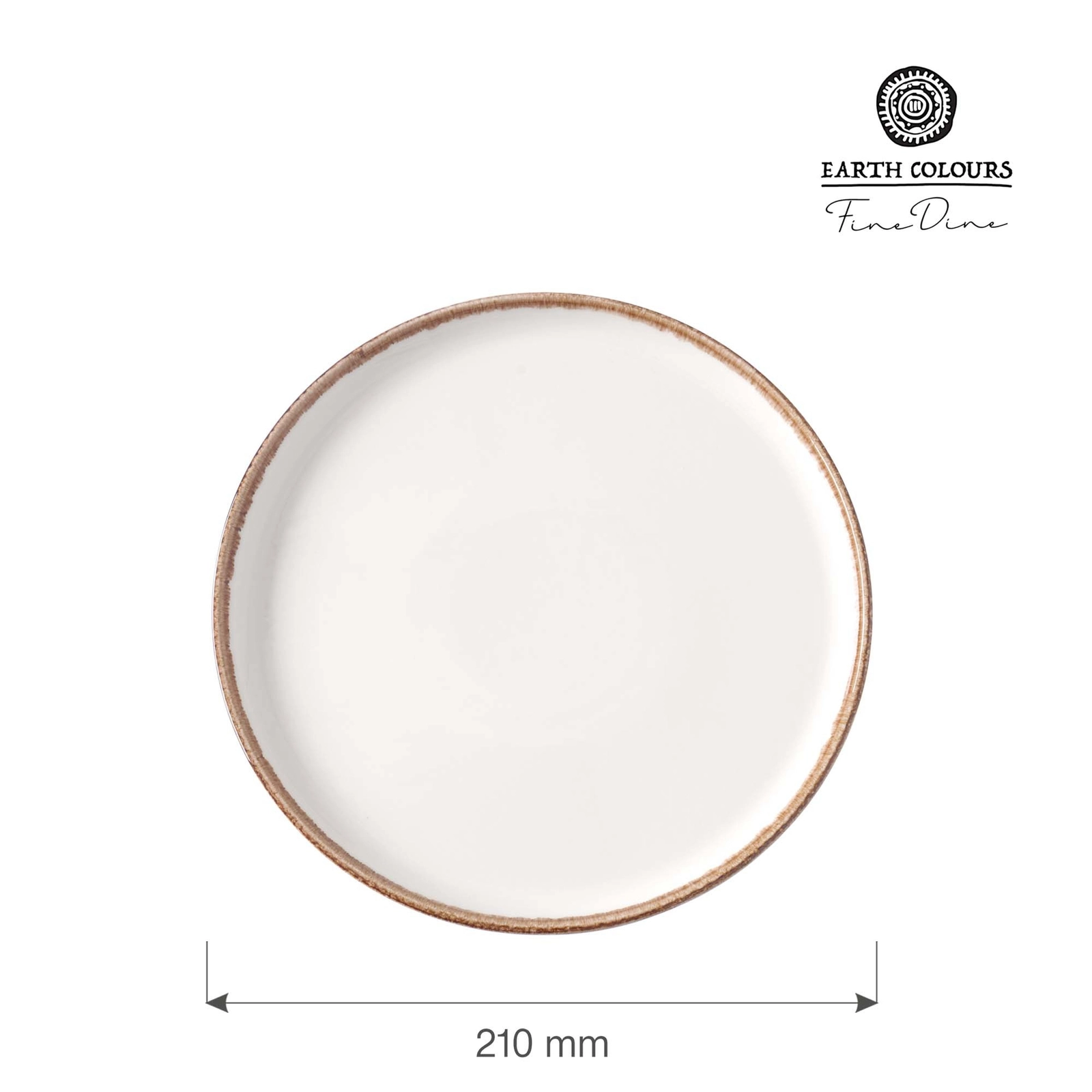 Talerz z wysokim rantem, Ø210 mm, pomarańczowy | FINE DINE, Vanilla