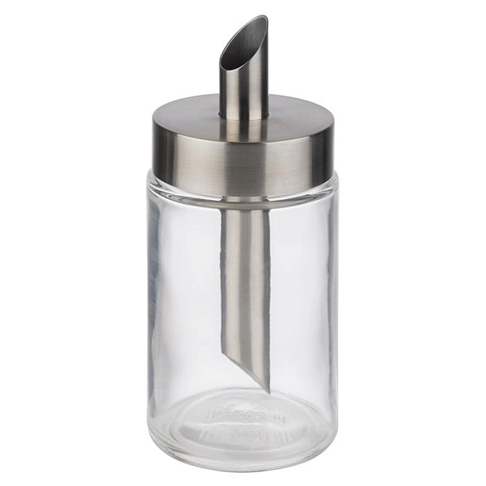 Dozownik do cukru 0,2 l, 60x145 mm, przezroczysty, inox | APS, 40509