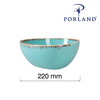 Miska trójkątna, 220 mm, błękitna | PORLAND, Seasons Laguna