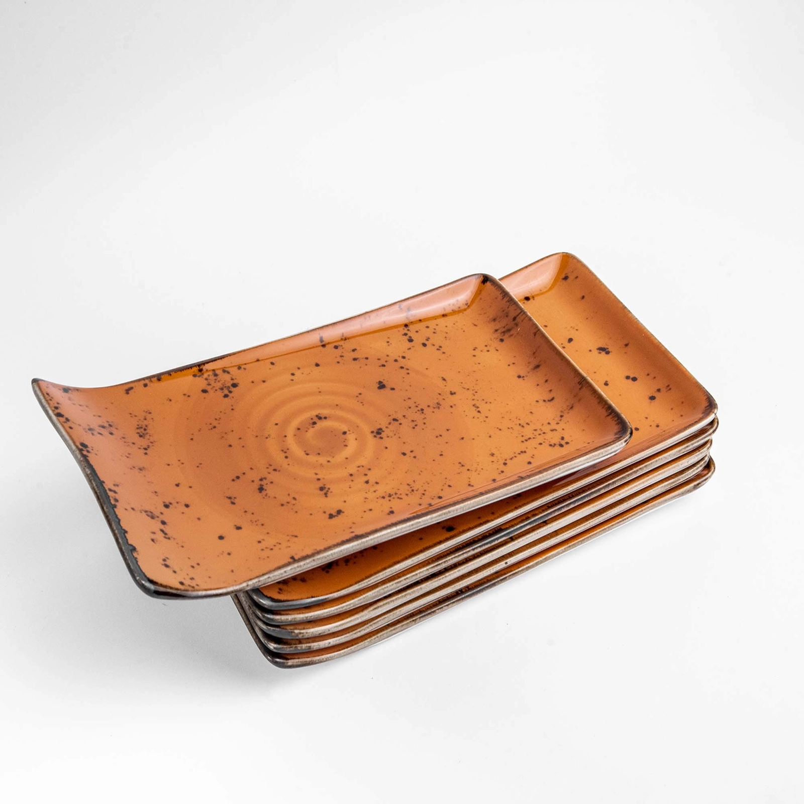 Talerz serwingowy, 215x90 mm, pomarańczowy | FINE DINE, Dahlia