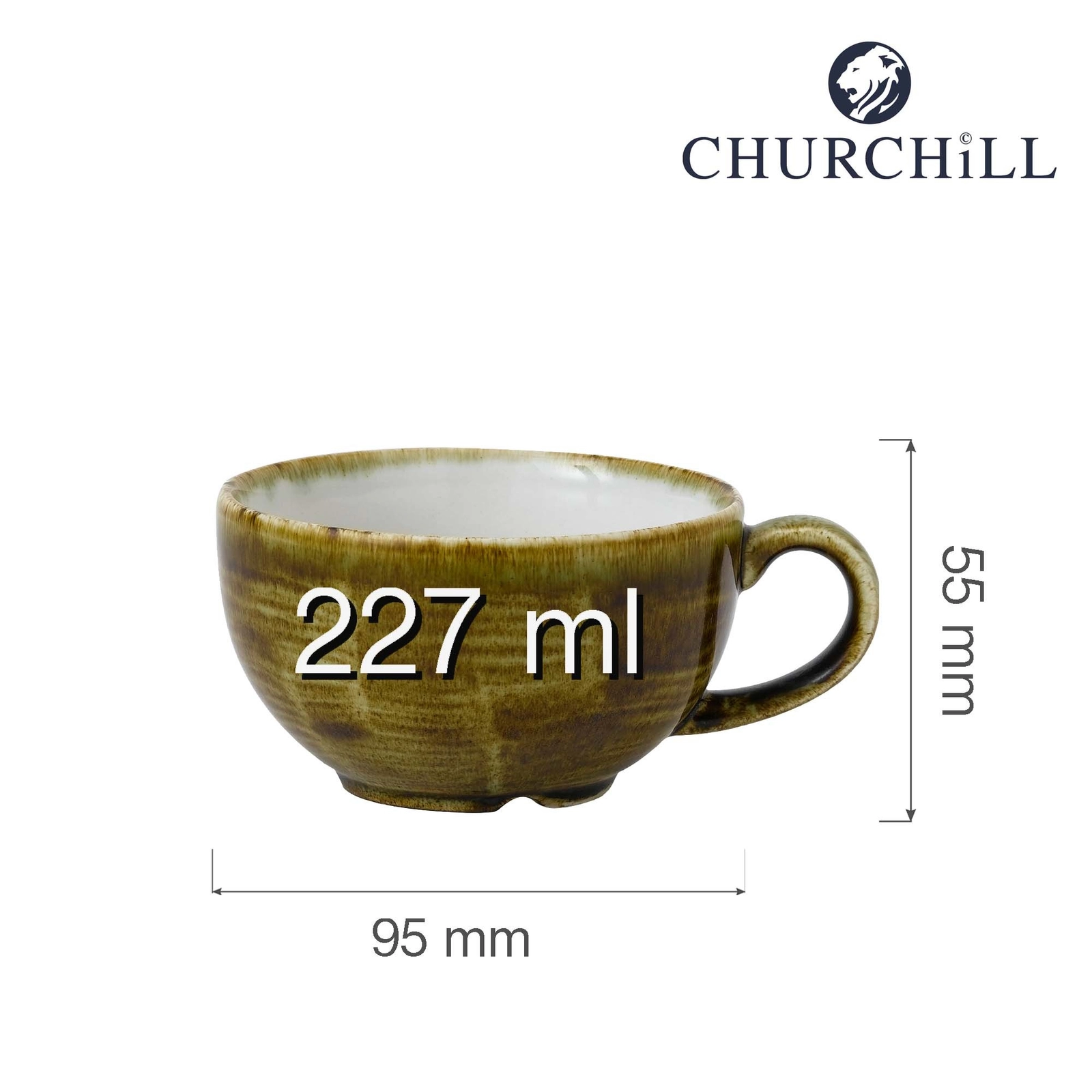 Filiżanka, 227 ml | CHURCHILL, Stonecast Plume Green