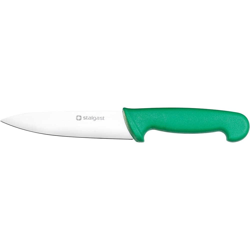 Nóż kuchenny HACCP, zielony, 220 mm | STALGAST, 281212