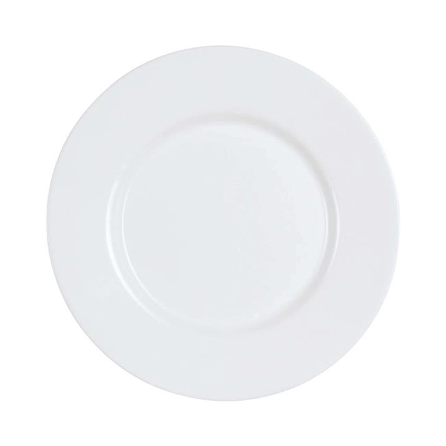 Talerz płytki z porcelany, ø240 mm, biały | ARCOROC, Everyday