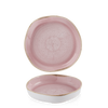 Talerz organiczny z wysokim rantem Ø230 mm, różowy | CHURCHILL, Stonecast Petal Pink