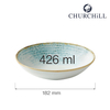 Miska coupe Homespun Accents Aquamarine, Ø182 mm | CHURCHILL, HOMESPUN ACCENTS AQUAMARINE