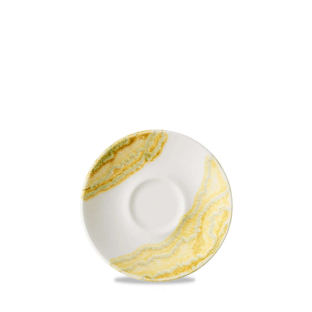 Spodek do espresso, Ø120 mm | CHURCHILL, Tide Gold
