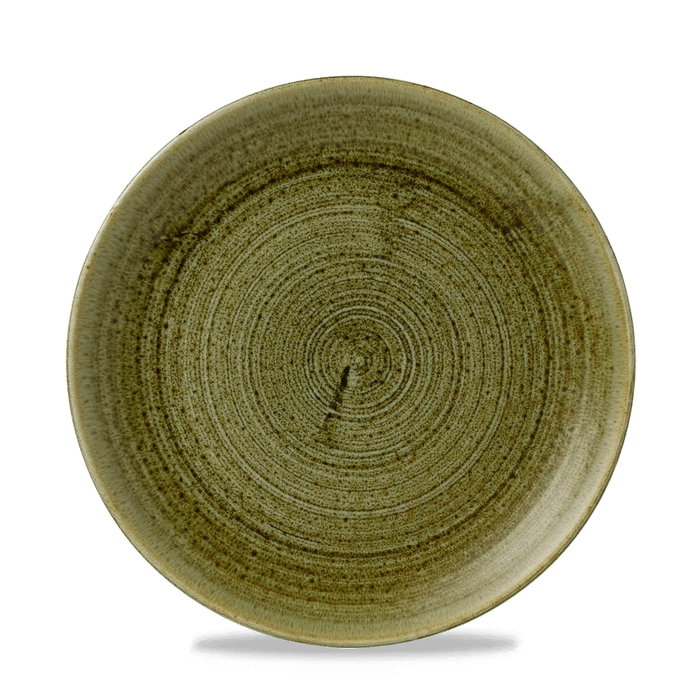 Talerz płytki, Ø217 mm | CHURCHILL, Stonecast Plume Green
