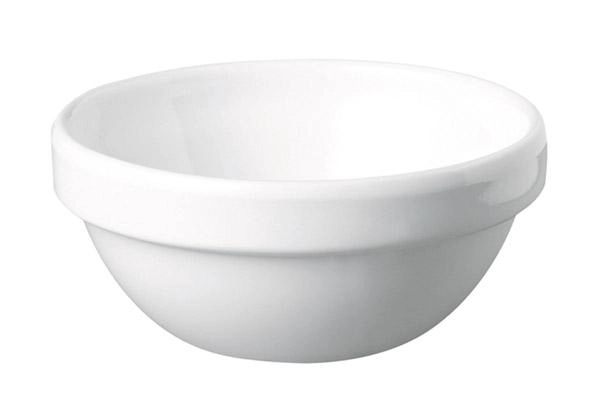 Salaterka okrągła z melaminy, biała, Ø60×25 mm | APS, Casual Mini