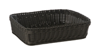 Koszyk prostokątny z polipropylenu 400x300x100 mm, czarny | APS, Profi Line