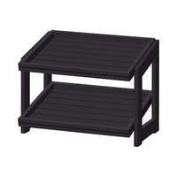 Stojak 2-poziomowy, 574×323×441 mm, czarny | FINE DINE, Madeira Black