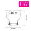 Pucharek do lodów i deserów, 240 ml | LAV, Petit
