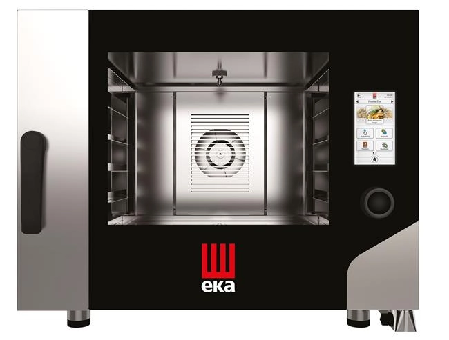 Piec konwekcyjno-parowy 4×600×400 mm, elektryczny 400V/7,8 kW, 850×1035×700 mm | TECNOEKA, Millennial Touch Screen