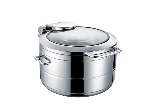 Podgrzewacz indukcyjny głęboki ze szklaną pokrywą, 9 l | FINE DINE, De Luxe