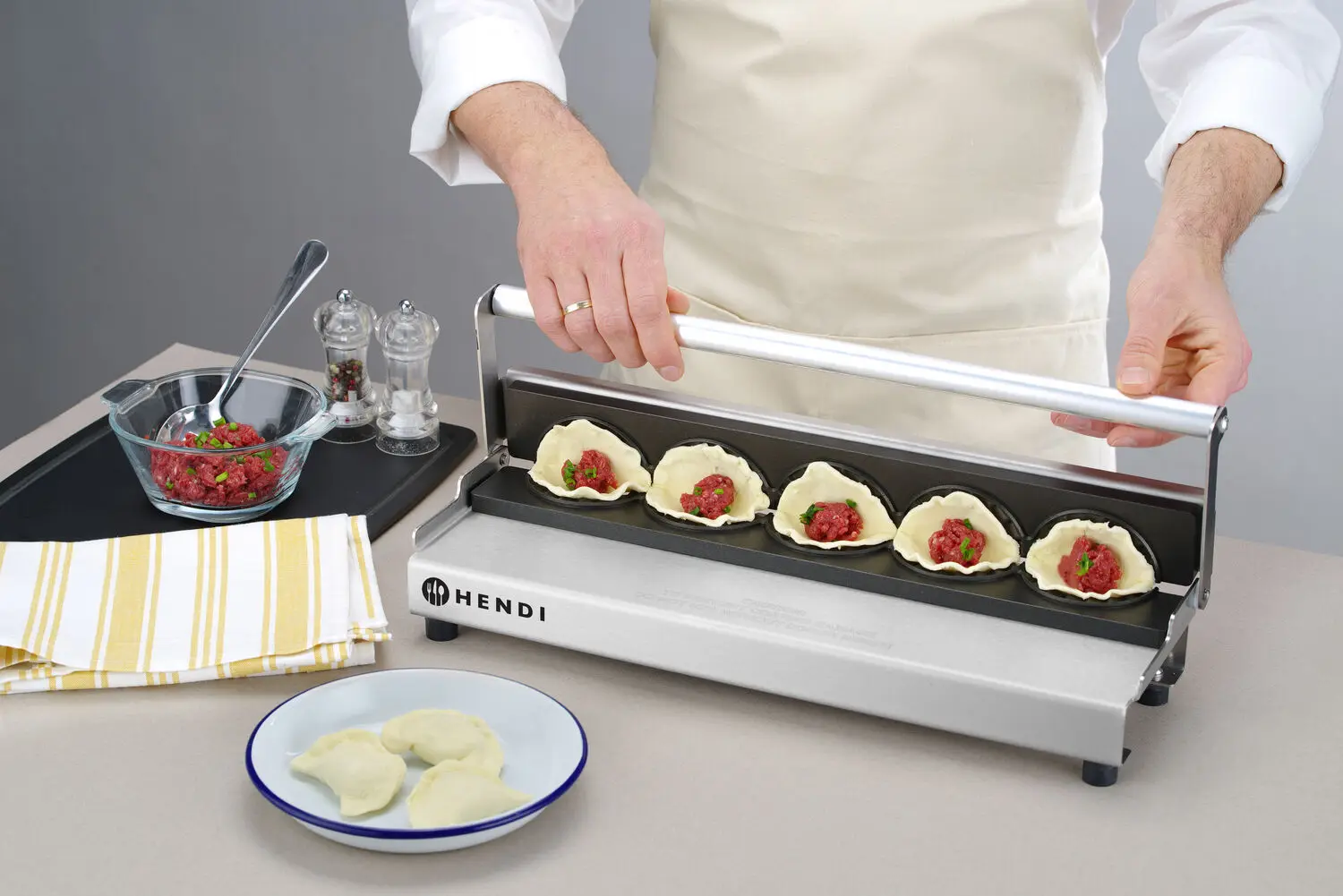 Pierogarka, 470x140x95 mm, 5 pierogów | HENDI, 230107