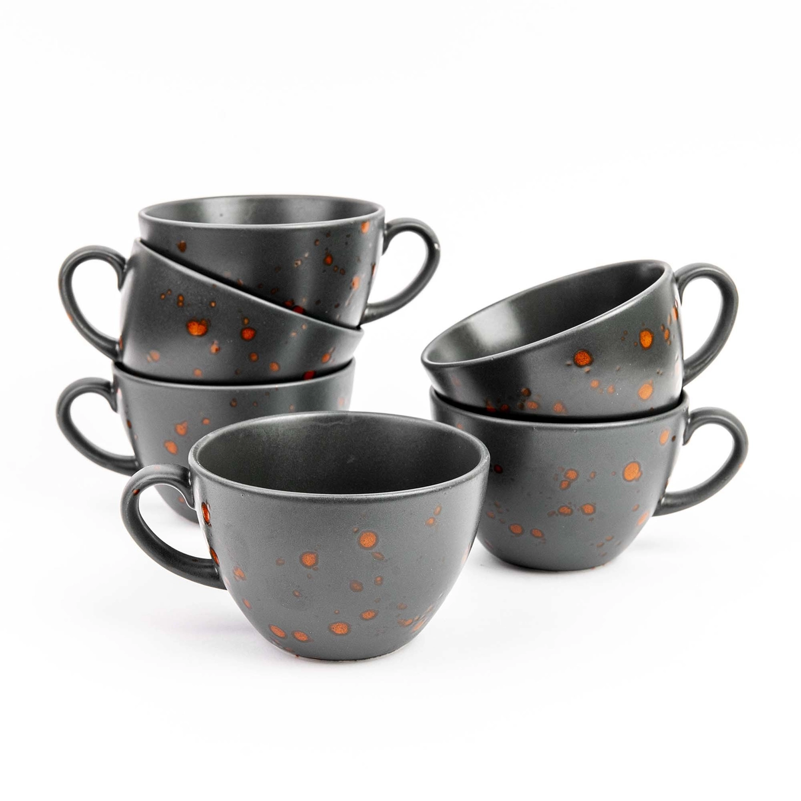 Spodek do cappuccino, Ø160 mm, czarny | FINE DINE, Bloom