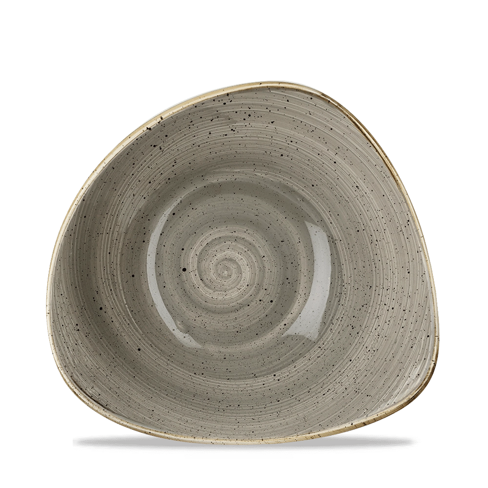 Miska trójkątna, 600 ml | CHURCHILL, Stonecast Peppercorn Grey