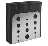Serwetnik 150x45x125 mm ze stali nierdzewnej satynowanej | APS, 11780