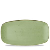 Talerz podłużny szefa kuchni, 300×150 mm | CHURCHILL, Stonecast Sage Green