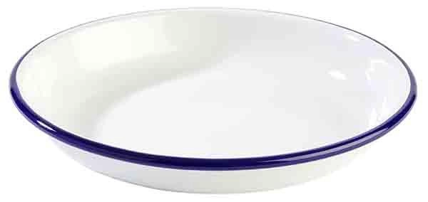 Talerz głęboki Ø180 mm, biało-niebieski | APS, Enamelware