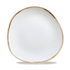 Talerz płytki o organicznym kształcie, Ø264 mm | CHURCHILL, Stonecast Barley White