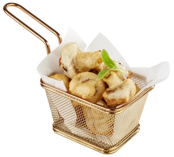 Kosz do serwowania przekąsek 100x85 mm ze stali nierdzewnej | APS, Snackholder