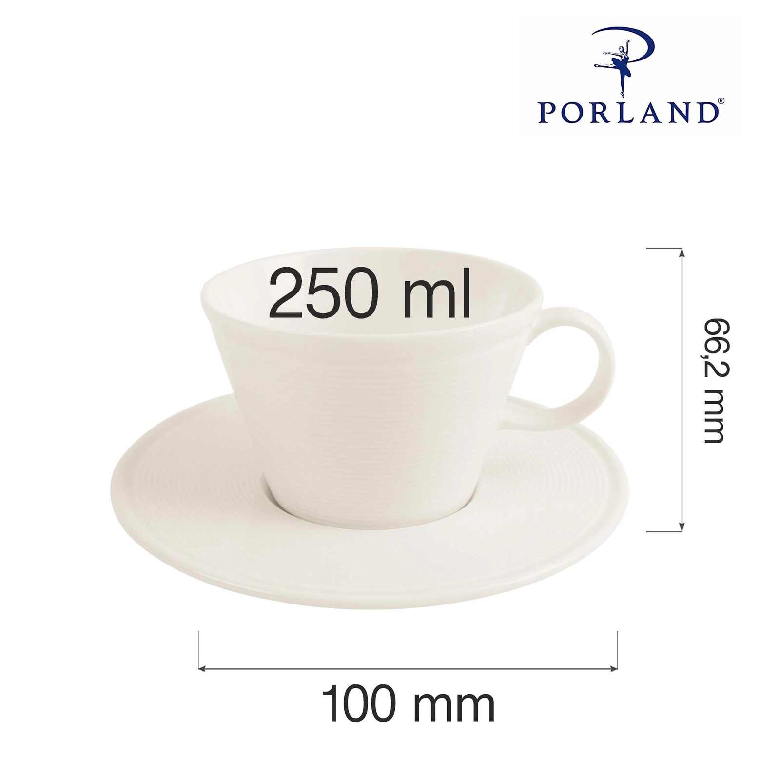 Filiżanka elegancka, 250 ml | PORLAND, Line