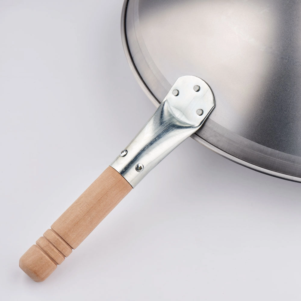 Patelnia wok ze stali węglowej, satynowana, o średnicy 400 mm | STALGAST, 037400