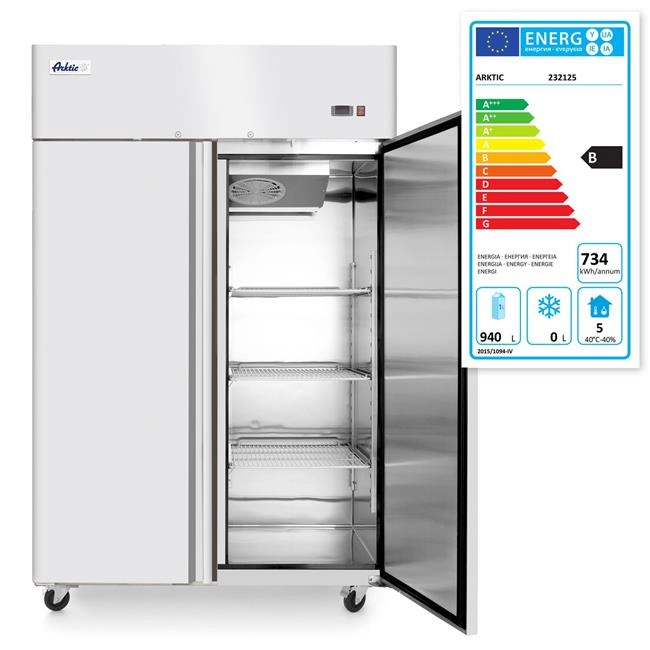 Szafa chłodnicza 2-drzwiowa, 1240 l, 230V, 0,350 kW, 1314x800x2082 mm | ARKTIC, 232125