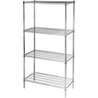 Regał magazynowy chromowany 4-półkowy 900x450x1800 mm | STALGAST, 680200