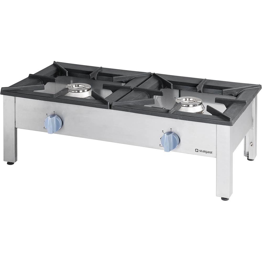 Taboret gazowy podwójny, 2×9 kW, 1140x607x380 mm | STALGAST, 773013
