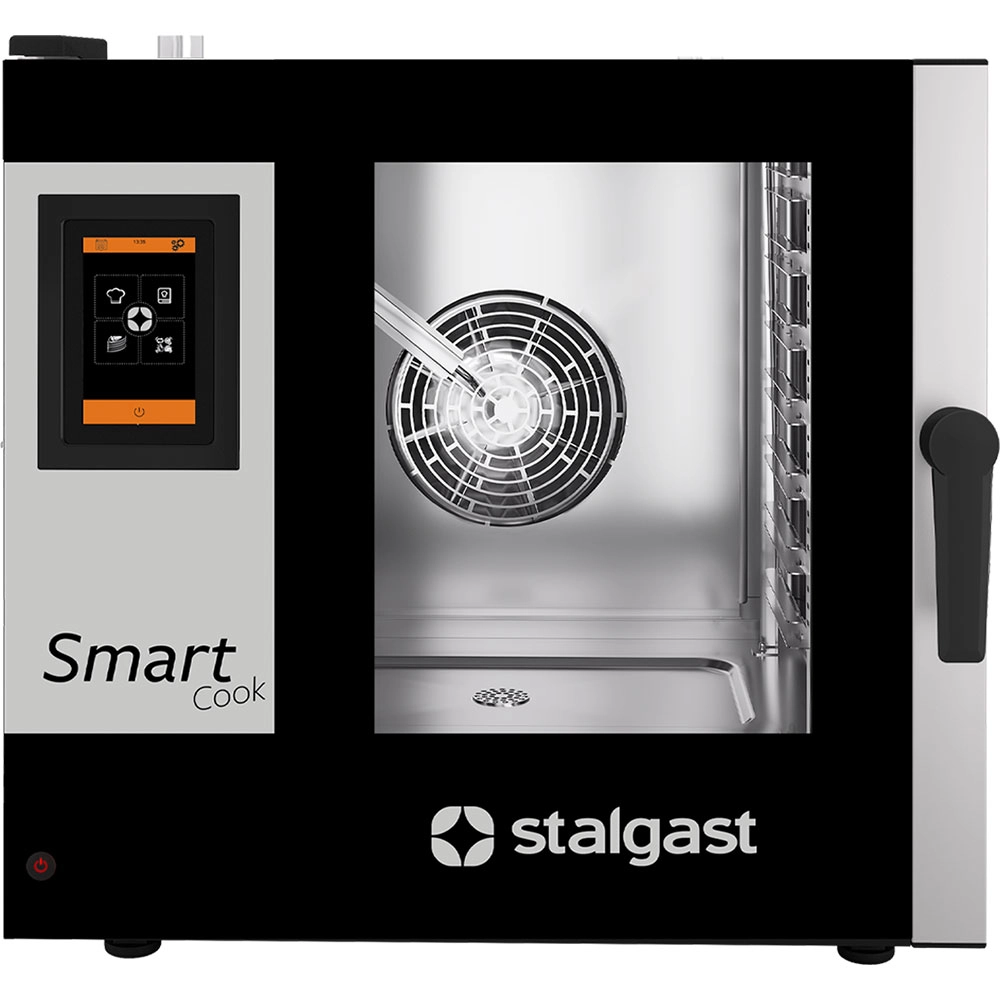 Piec konwekcyjno-parowy 7xGN 1/1, dotykowy, elektryczny, 10,2 kW, 790x860x830 mm | STALGAST, SmartCook