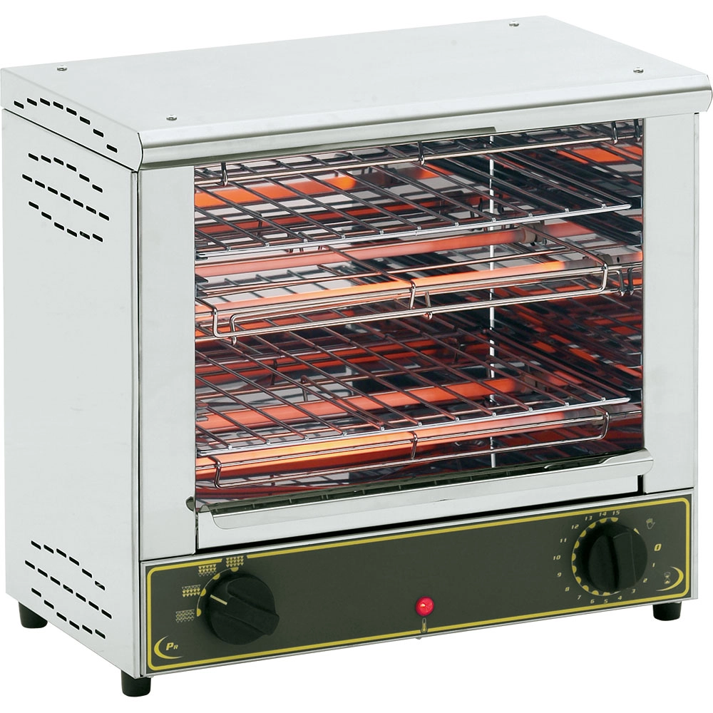 Opiekacz 2-poziomowy, 3.2 kW, 230 V, 450x285x420 mm | ROLLER GRILL, 777102